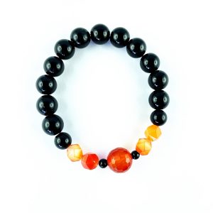 Ásvány karkötő achátokkal