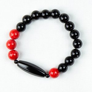 Ásvány karkötő acháttal