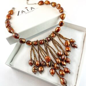 Baroque pearl statement jewelry set